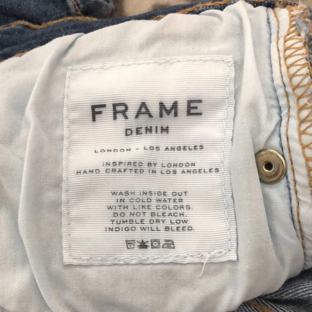 Frame Denim Le Skinny de Jeanne in Fillmore Blue Wash Size 24 - Picture 11 of 17